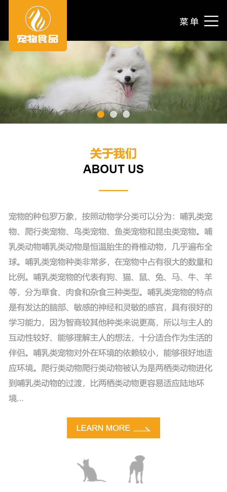 橙色通用企业官网响应式